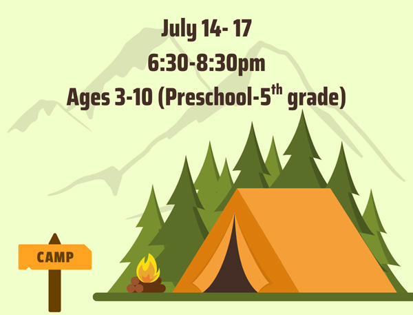 blythefield vacation bible school 2025 camp firelight