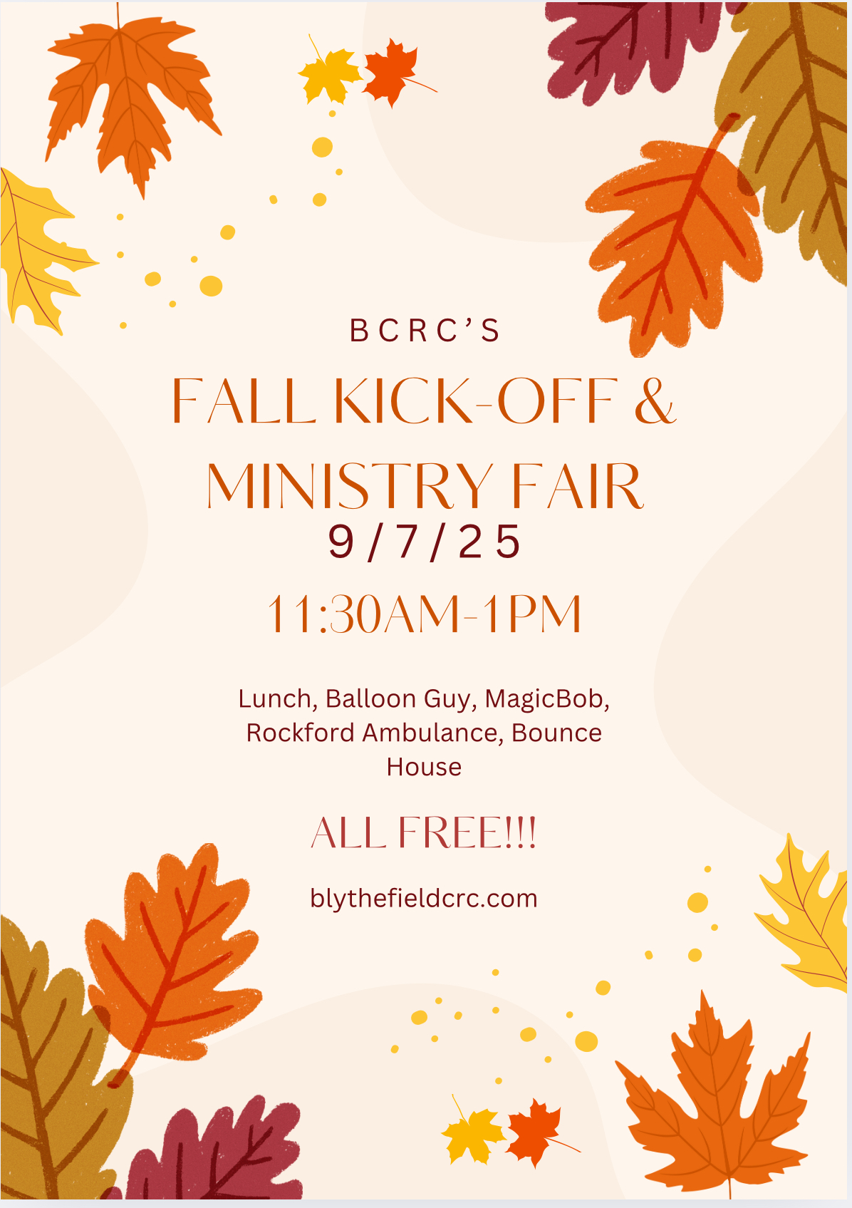 Read more about the article Fall Kick-Off & Ministry Fair