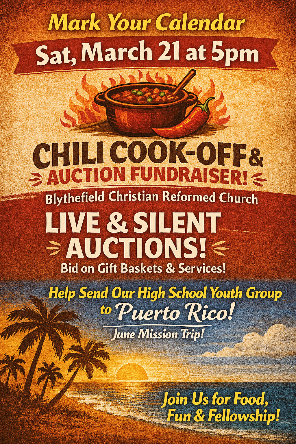 Read more about the article Chili Cook-Off & Auction Fundraiser